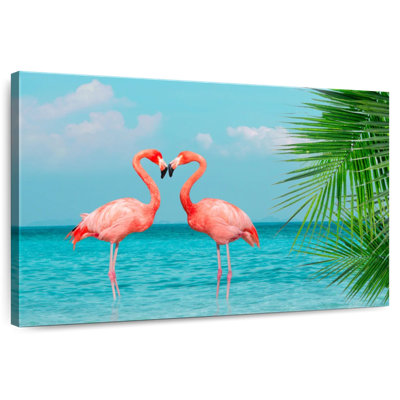 Brampt Blue Sea Flamingos