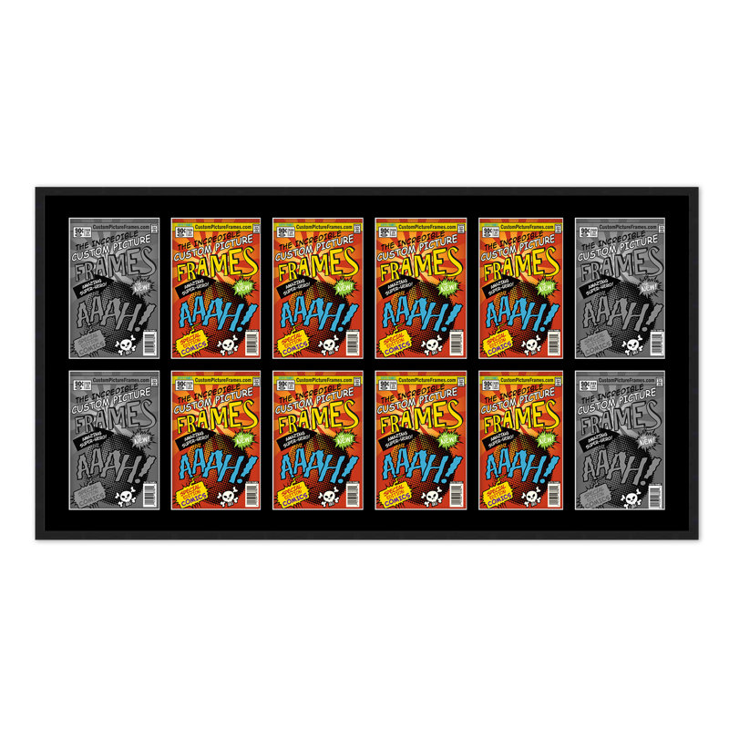 Wood Picture Frame with Mat, Black/Black, 7.75" x 10.5"
