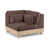 Tissu chenille brun