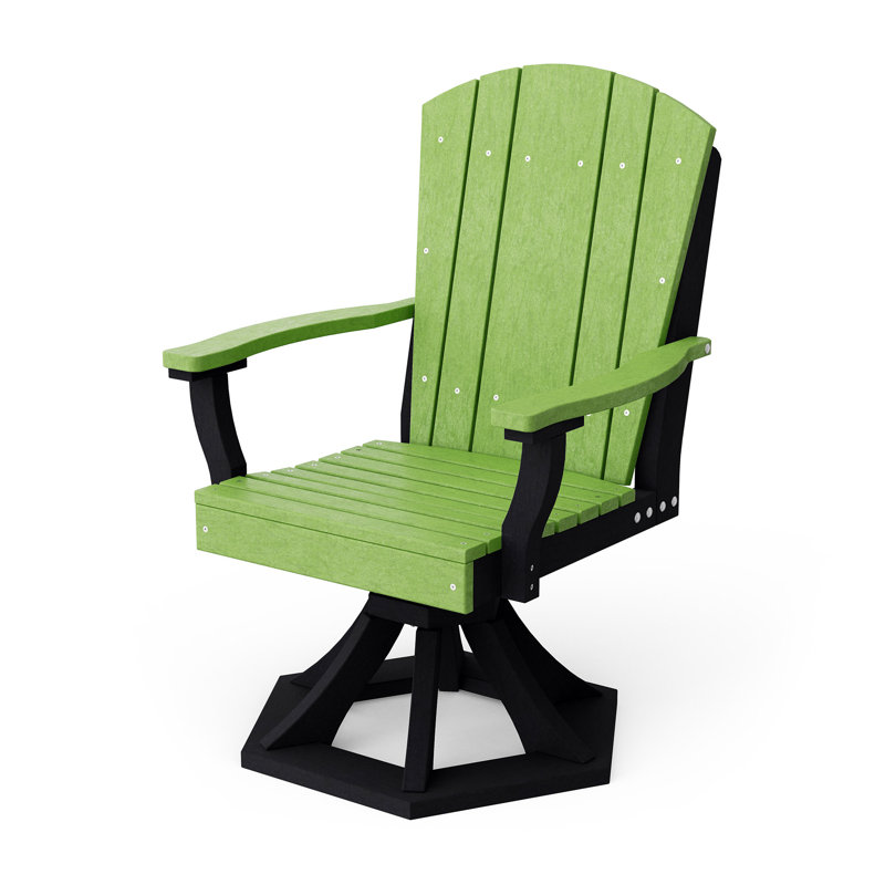 Chaise berçante pivotante Heritage, Vert lime / Noir