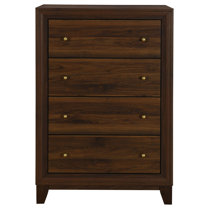 Walnut 4-drawer Chest