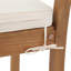 Ensemble repas pour 8 personnes en bois d'acacia avec table rectangulaire extensible