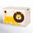 3 Sprouts Collapsible Toy Chest Storage Bin for Kid's Playroom, Lion