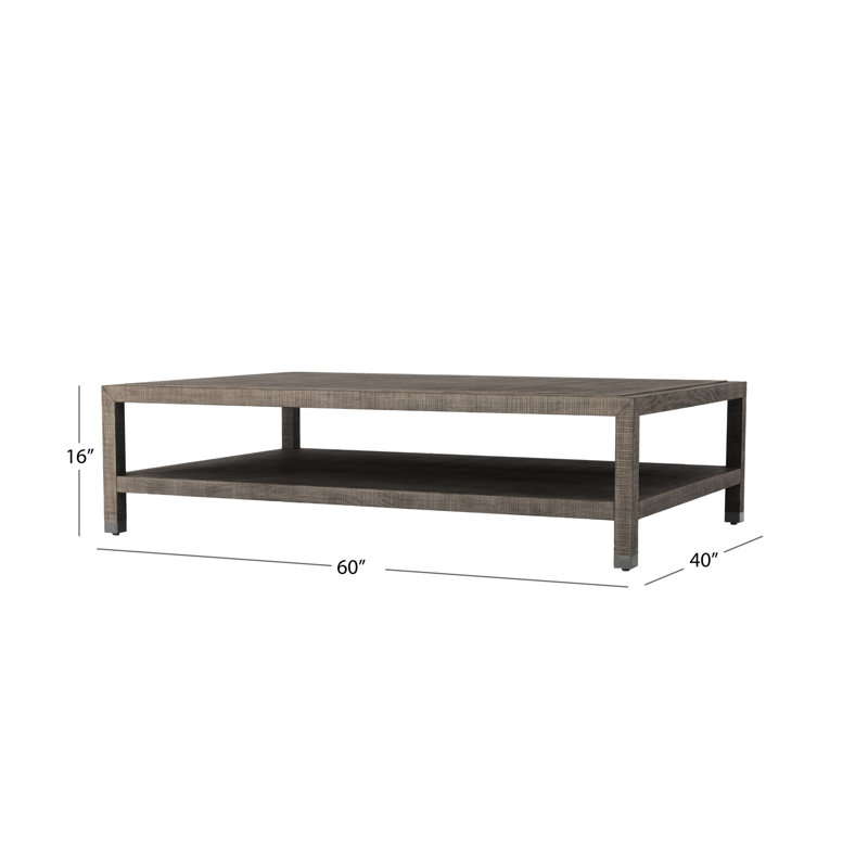 Table basse Bustamante, Gris