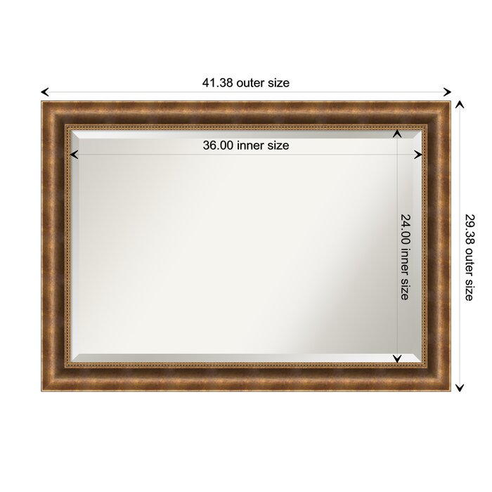 Darby Home Co Sova Wood Flat Wall Mirror & Reviews | Wayfair