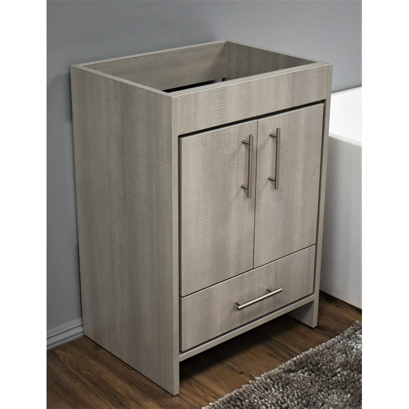 Base de meuble-lavabo simple 29 po Volpa, Gris patiné
