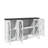 63" Farmhouse TV Stand with Sliding Barn Door and Adjustable Shelves