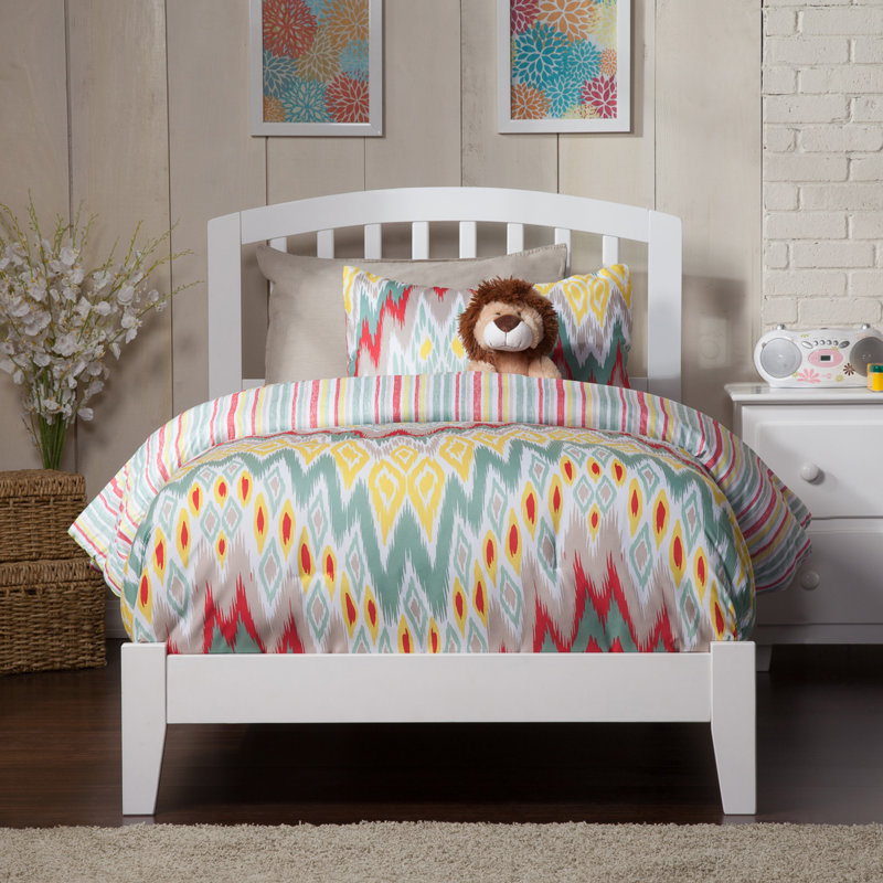 Lit de base en bois massif Richmond, Simple, Blanc