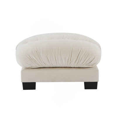 Flora Ottoman Chenille - Beige