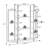Edwin 52.5'' H x 47.25'' W No Tools Bookcase-59240205