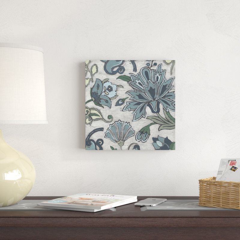 Blue Garden Chintz IV, H 12 po x l 12 po