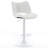 Swivel Faux Leather Upholstered Barstools Adjutable Height Counter Stool with Metal Frame-1724215430