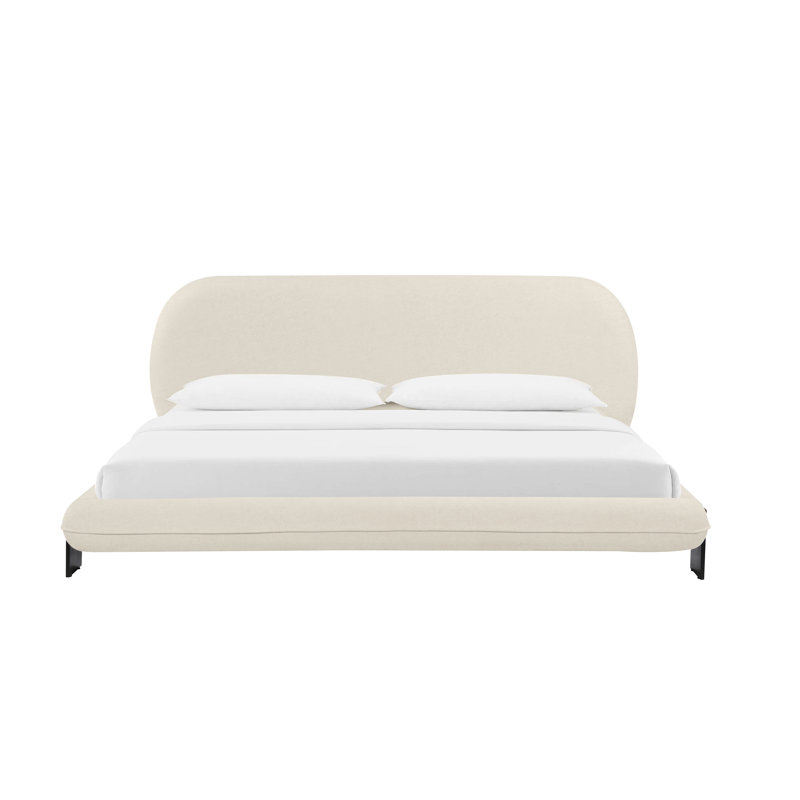 Ophelia Cream Faux Wool UK Bed, Super King (6')