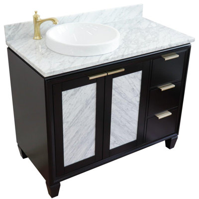 Ensemble de meuble-lavabo simple 43 po avec miroir Schreck