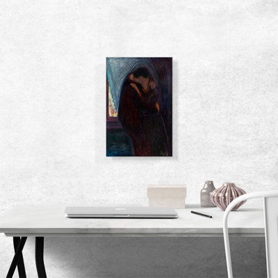 " The Kiss 1897 " by Edvard Munch Painting Print