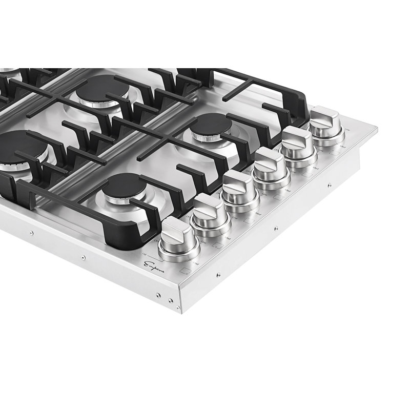 Empava 36" Stainless Steel 6 Burner Gas Cooktop
