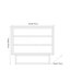 Solid Wood 90 cm W Chest of 3 Drawers