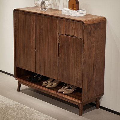 Armoire à chaussures en bois massif