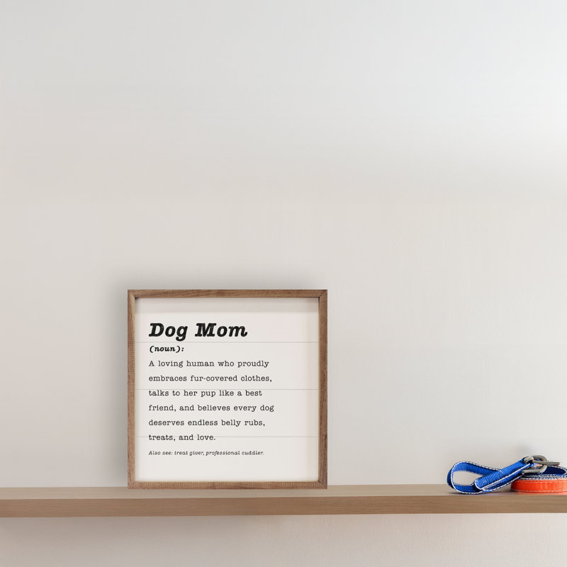 Définition de «Dog Mom», Blanc, H 16 po x l 16 po