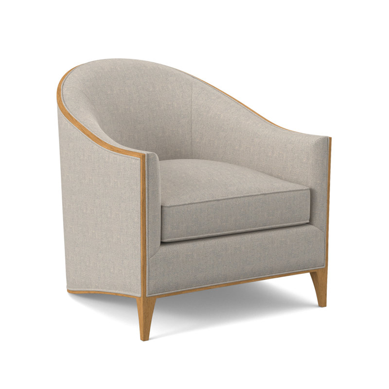 Atelier Barrel Chair, Amber, Structure Royal Blue