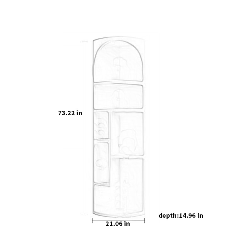 Reney Corner Bookcase