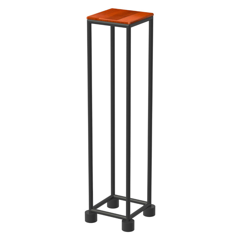 Table de bout Holmestrand, Cerisier foncé, Noir mat