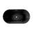 Claire 60" Freestanding Bathtub in Matte Black-85357956