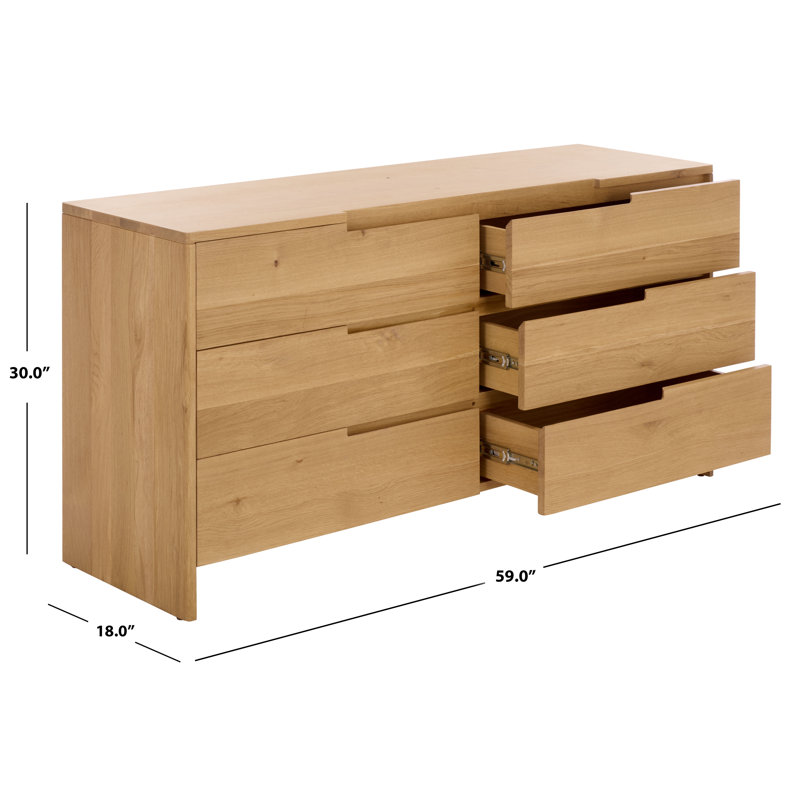 Commode en bois de chêne Riverside