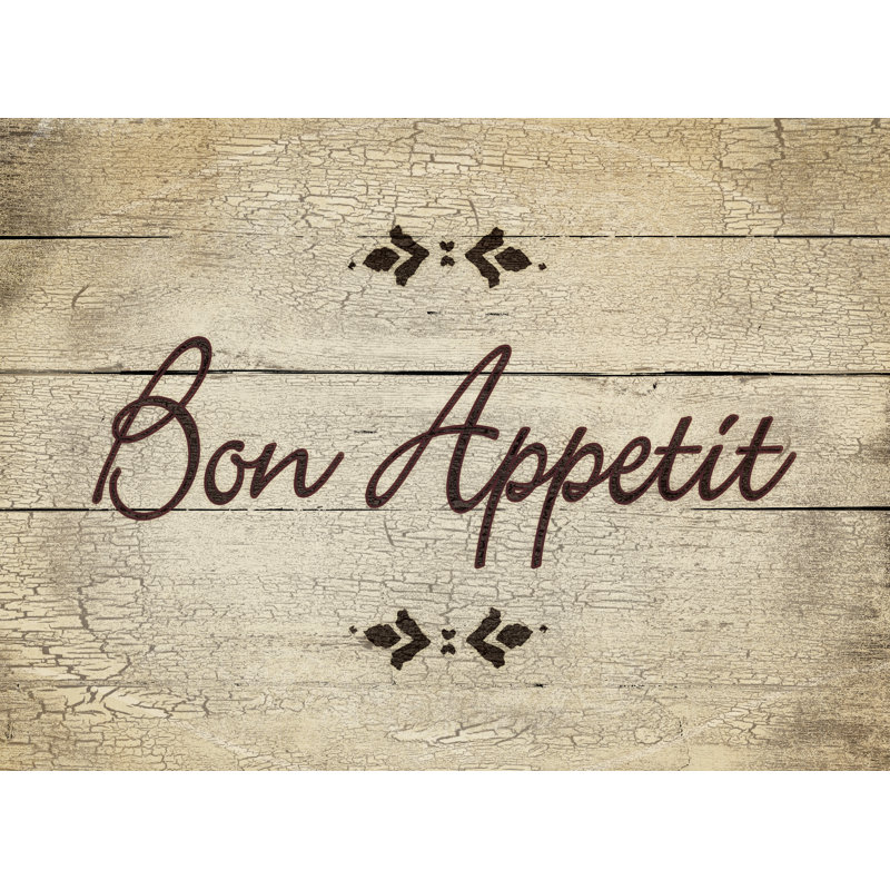 Old Bon Appetit - Wrapped Canvas Print, 30cm H x 46cm W x 3.8cm D