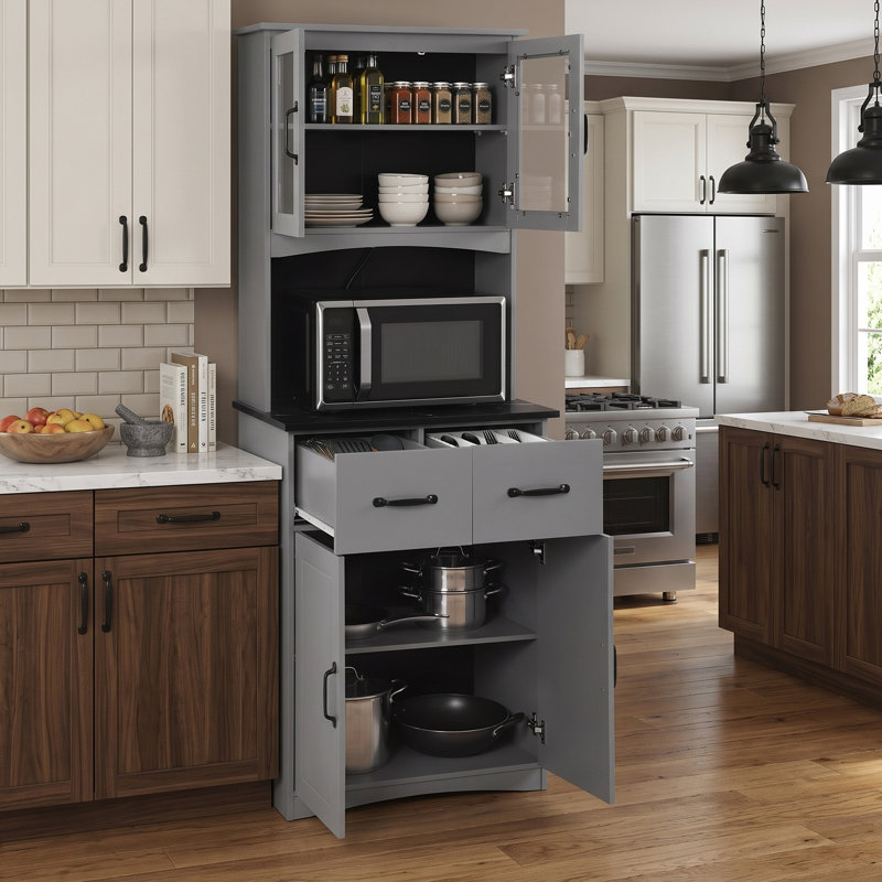 Garde-manger en bois H 67 po, Grey