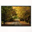 «Road Through Beautiful Green Trees», reproduction de photo sur toile tendue encadrée-26681205