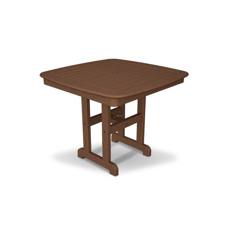 TREX Outdoors Yacht Club Dining Table, Brown, 44"
