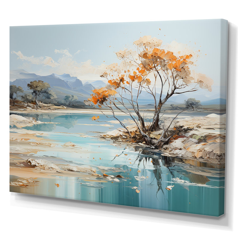 Impression sur toile Rivers, Toile tendue, H 24 po x l 32 po x P 1 po