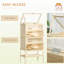 Espace pour 5 portes de hamster en bois avec plateau à charnières et solution de rangement