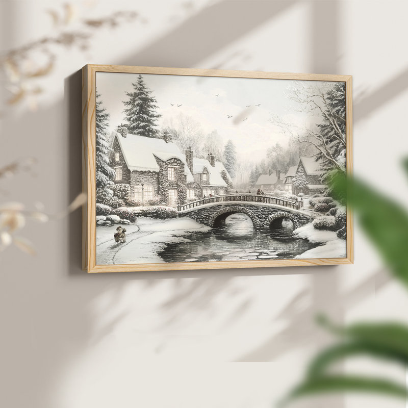 Art de Noël - CMxxxi - reproduction encadrée, H 11 po x l 14 po, Naturel