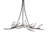 60" Long Winter Solstice Budding Chandelier