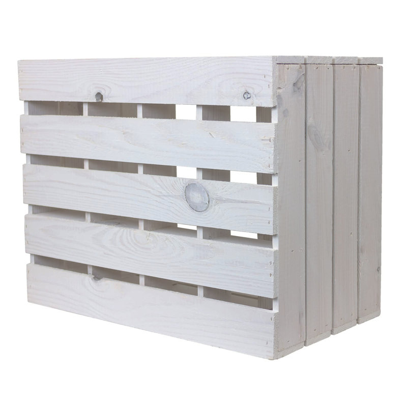 Santel Floor Wine Bottle Rack Flamed, White