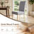 Amby Linen Tufted Upholstered Parsons Dining Chairs with Wood Legs-1120527187