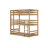 White Oak Triple Twin Bunk Bed Solid Rubber Wood-790447048