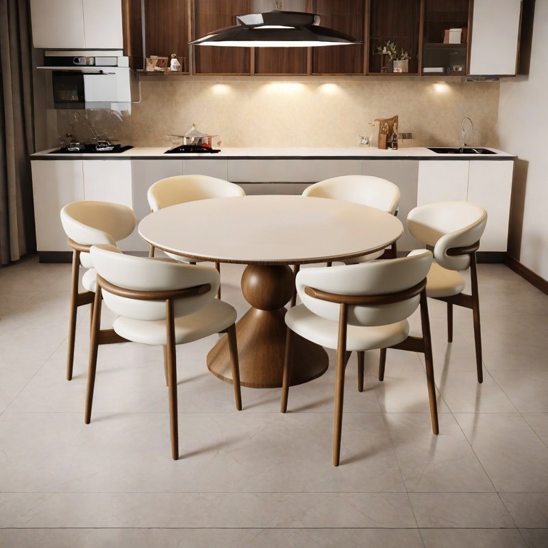 Petite table et chaises de salle à manger, H 29,5 po x L 53,1 po x l 53,1 po