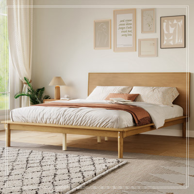 Queen Platform Giunta Frame with Subtly Angled Headboard