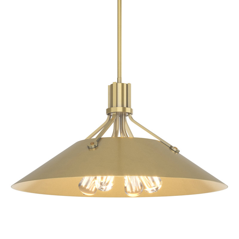 Henry 4 - Light Single Cone Pendant, Modern Brass, Oil Rubbed Bronze