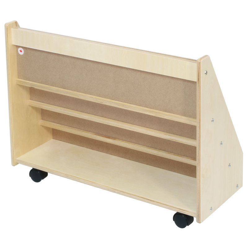 4 Compartment Manufactured Wood Book Display