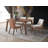 Ginny Walnut Finish Dining Table