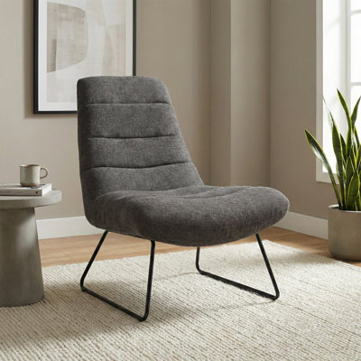 Soft Touch Fabric Lounge Chair