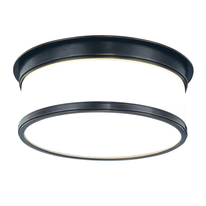 Geneva Flush Mount, 4.75" x 12.25" / Old Bronze