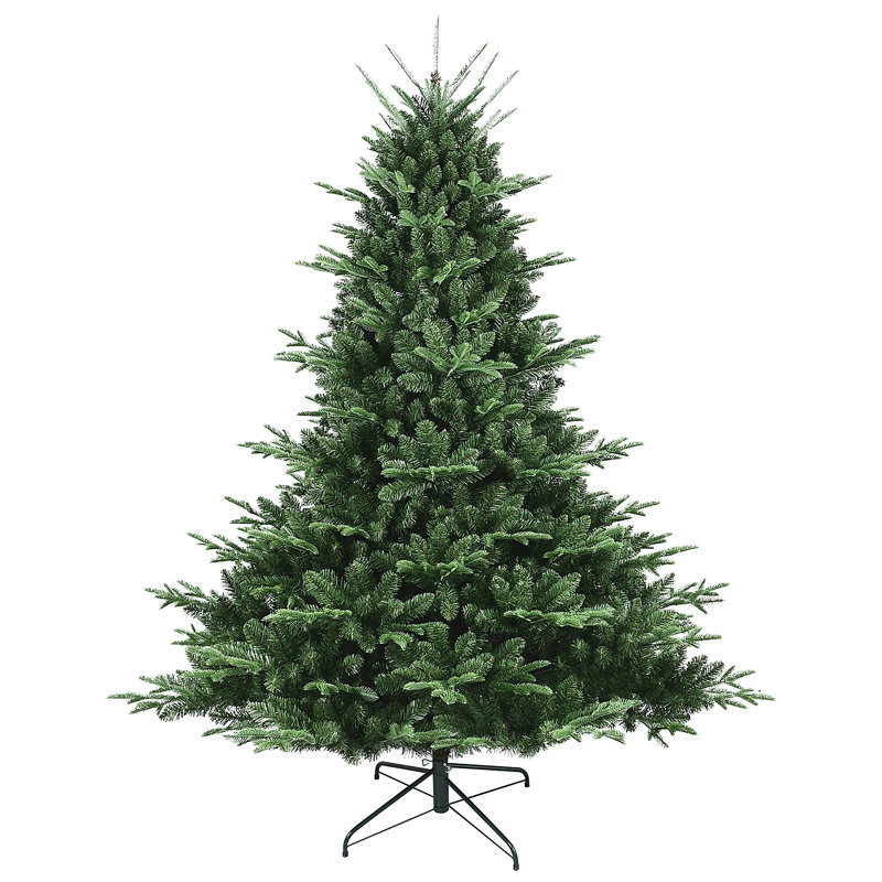 Arbre de Noël pleine forme avec 2673 pointes - aiguilles mixtes en PE / PVC, 52'