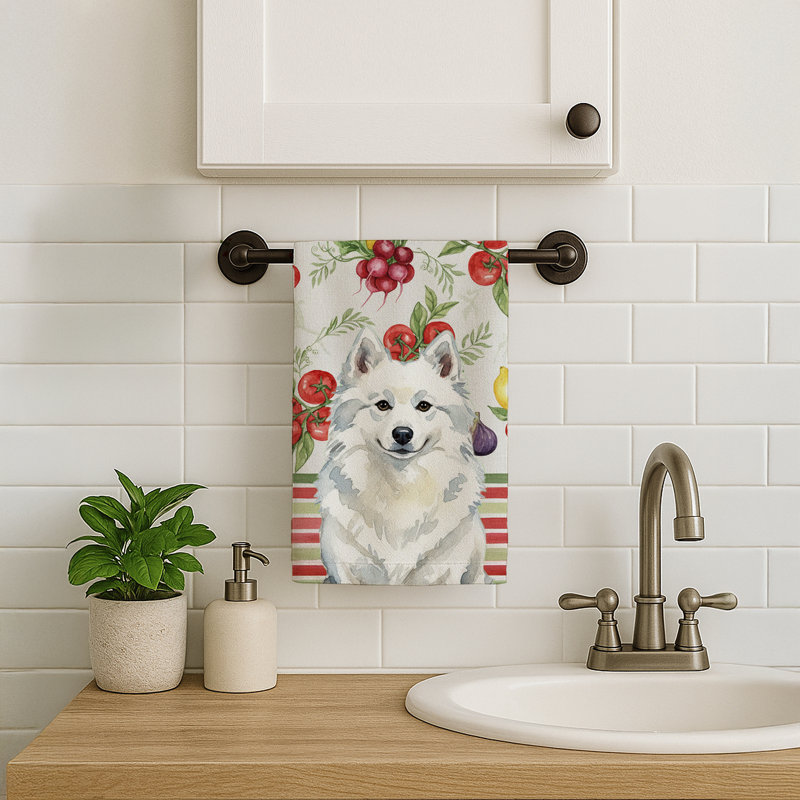 American Eskimo Vegetables Kitchen Towel, American Eskimo