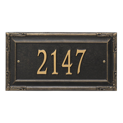 Gardengate Personalized Grande 1-Line Wall Address Plaque