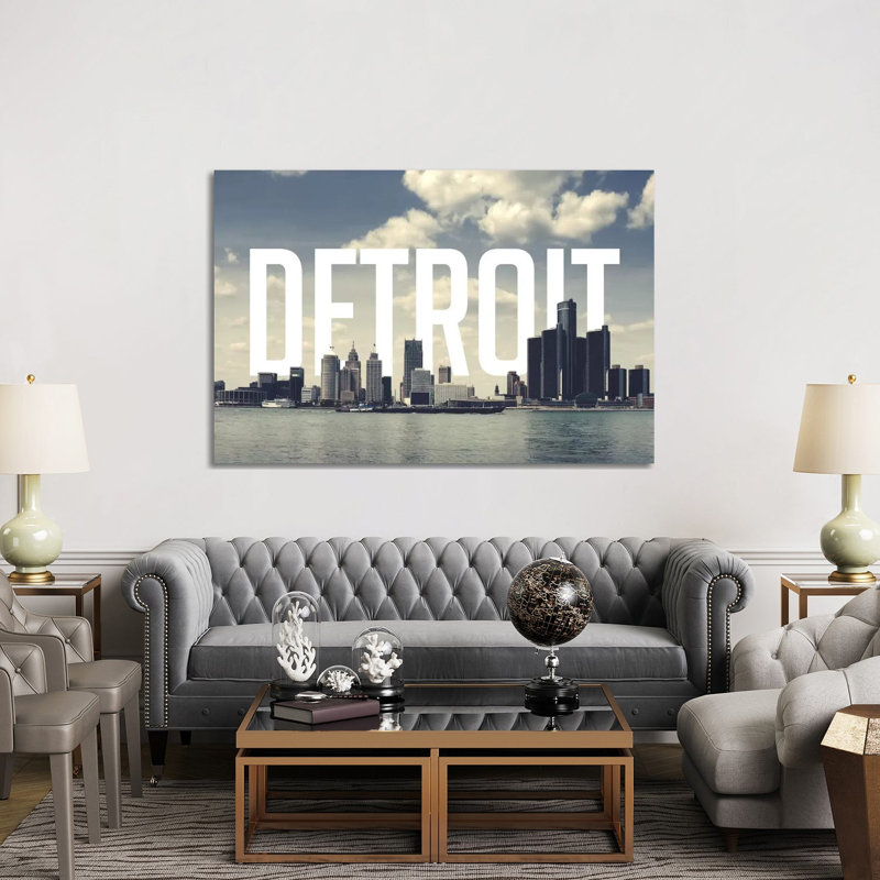 «Detroit», impression sur toile tendue, H 18 po x l 26 po x P 1,5 po